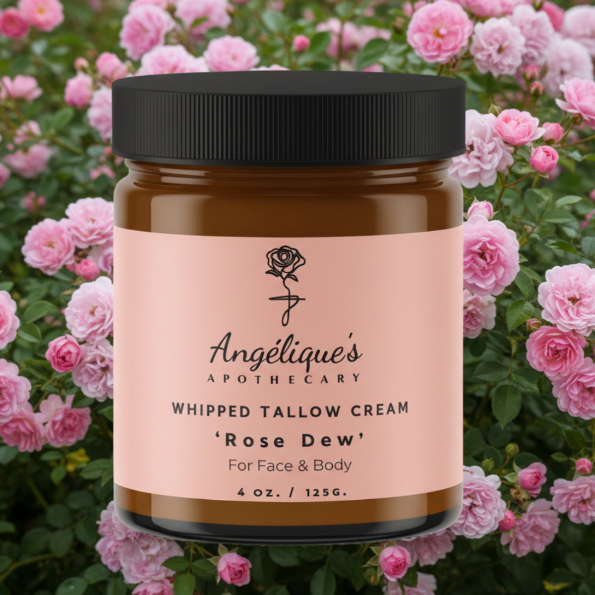 Whipped Tallow Cream "Rose Dew"